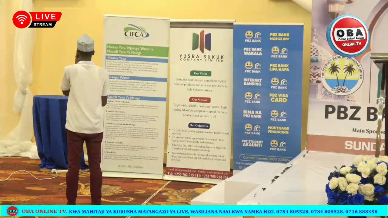 🔴🇹🇿 Live: Semina ya Uwekezaji Halali na Maendeleo.Yusra Sukuk
