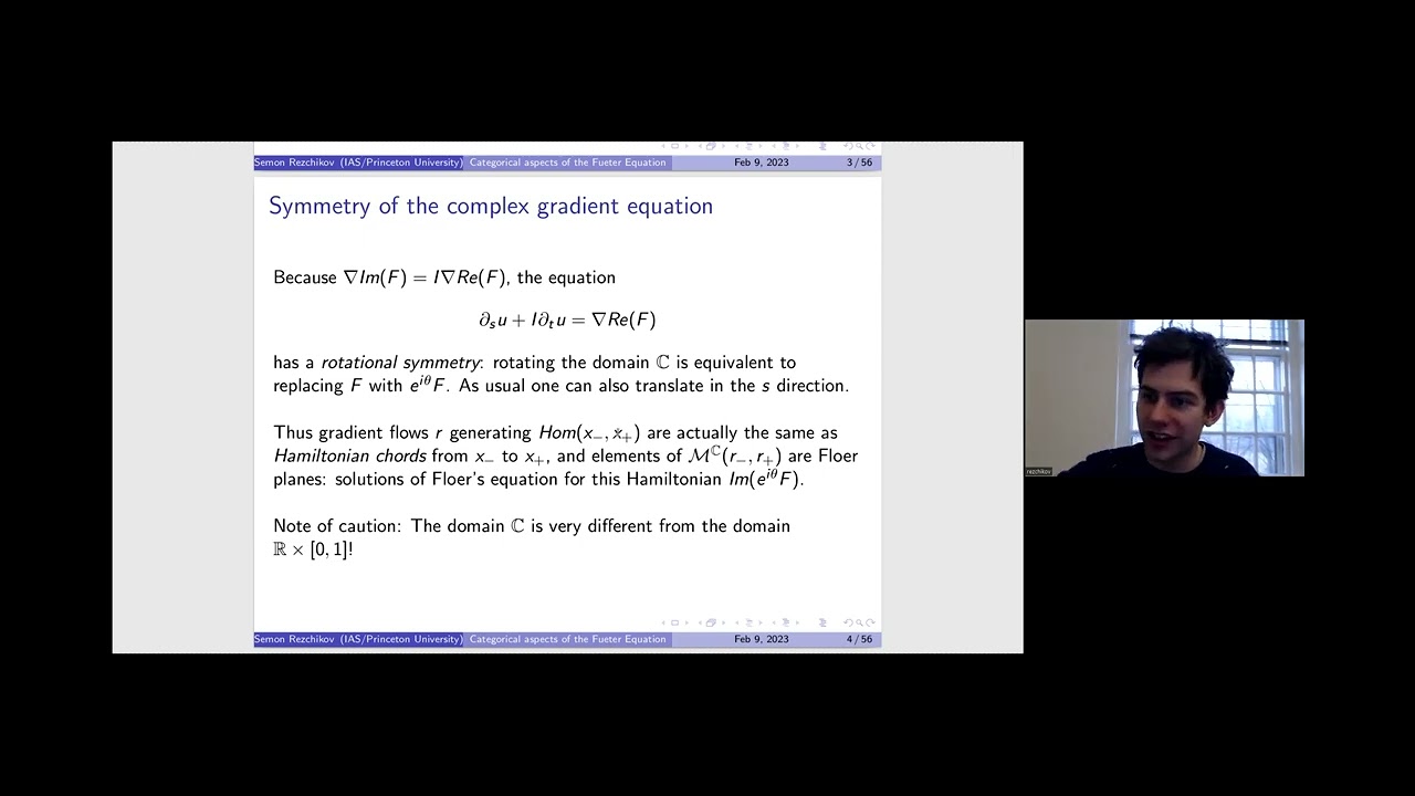 Semon Rezchikov - Categorical aspects of the Fueter Equation
