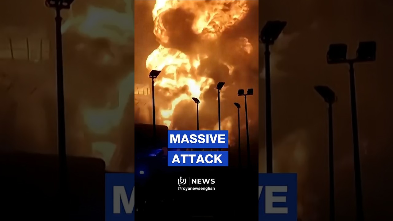 Huge inferno after attack on fuel tanks in Bahrain