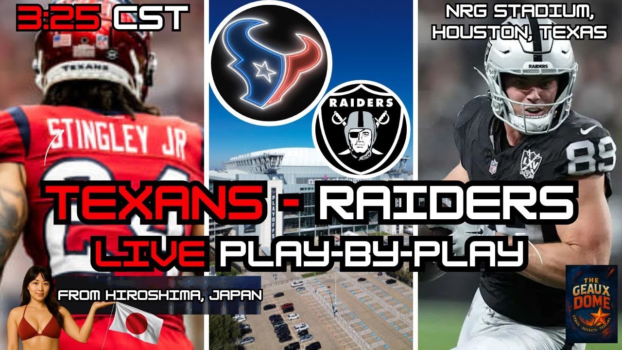 Texans vs Raiders LIVE Play-by-Play & Commentary, Dec. 21st 2025