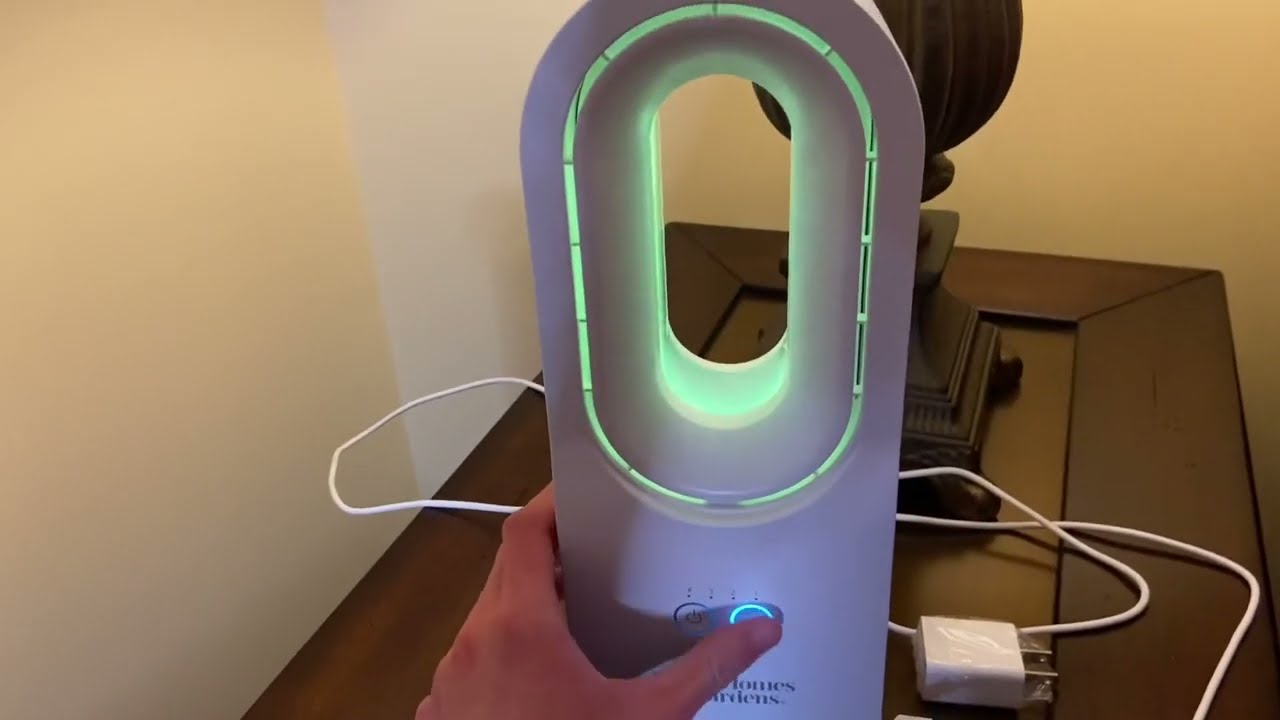Better Homes & Gardens (WalMart) Illuminated Rechargable Bladeless Fan.
