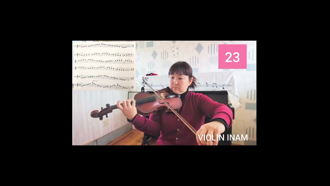 篠崎ヴァイオリン教本3 改訂版p.44/旧p.92 2nd Position No.19-26