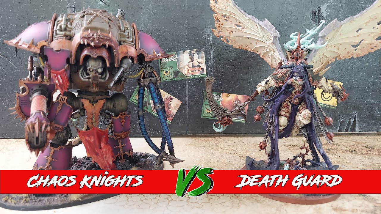 Death Guard v Chaos Knights  - 10th edition Warhammer 40k Battle Report