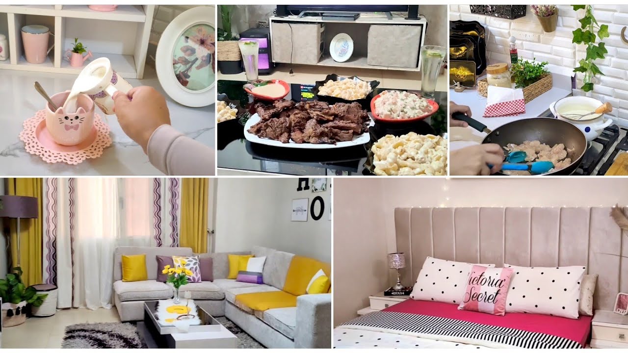 روتين الخميس الونيس وأجواء العيد مع عيلتي 🩷😍مشاوي وديكور وبهجه 🎉🎈🩷