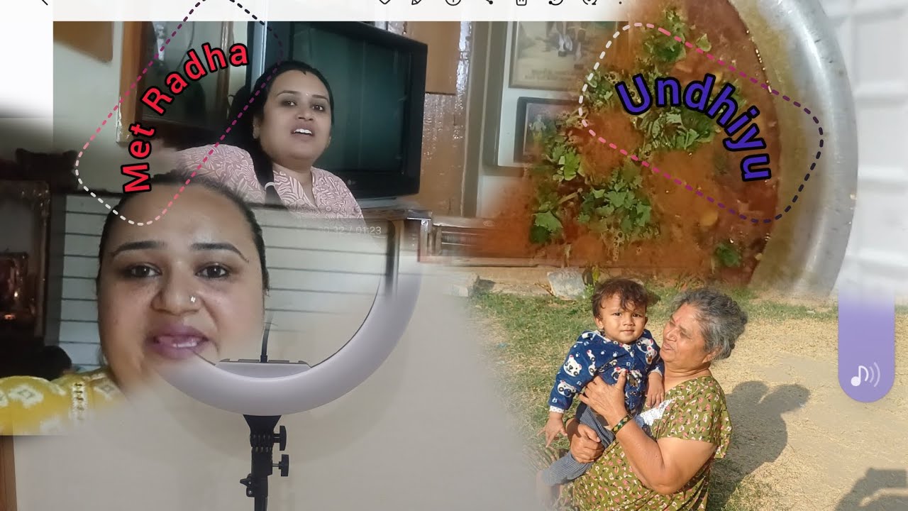 yummy undhiyu banaya😝😝  and met Radha at her house🤪😝