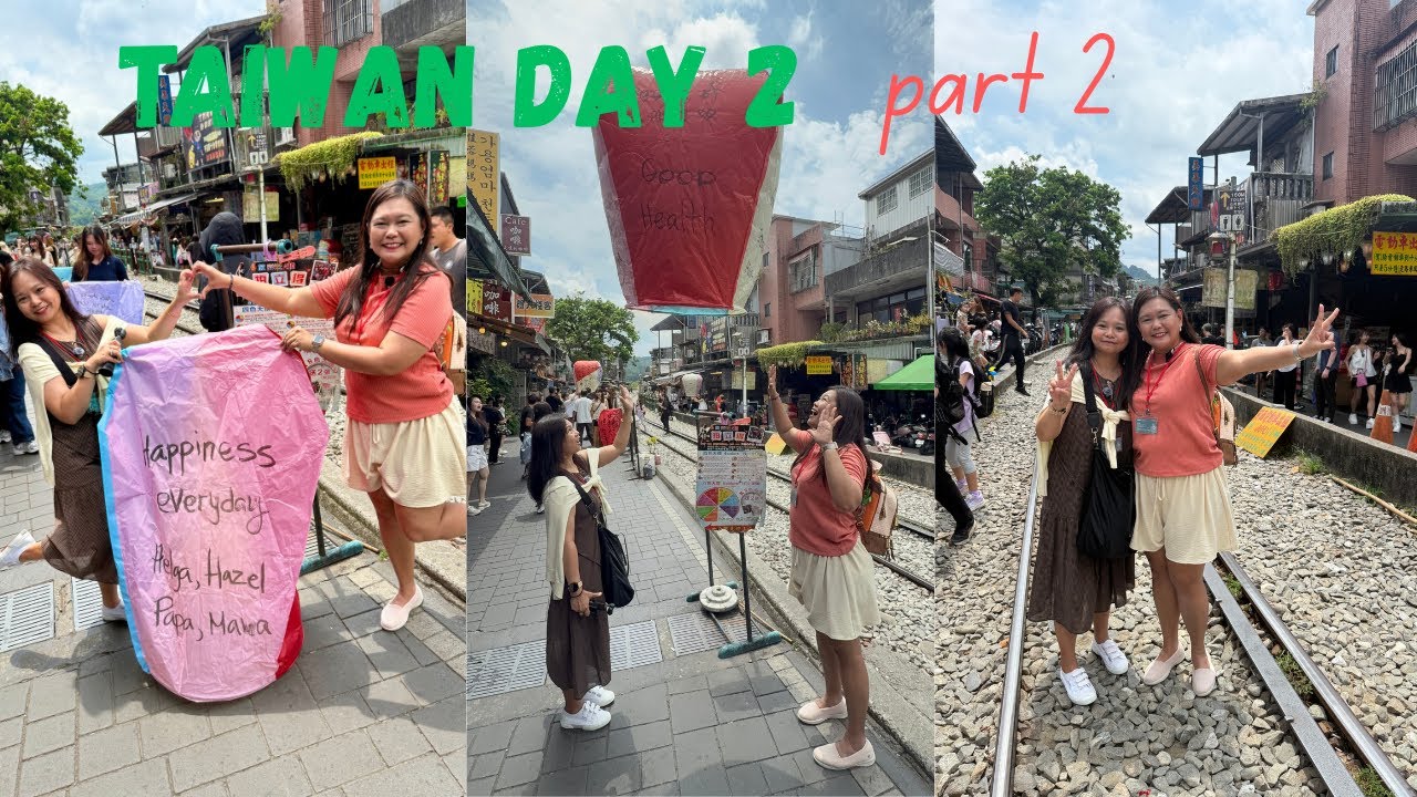 Taiwan vlog:  Day 2 part 2 - Jiufen Old Street| Shifen Lantern Street| Ximending