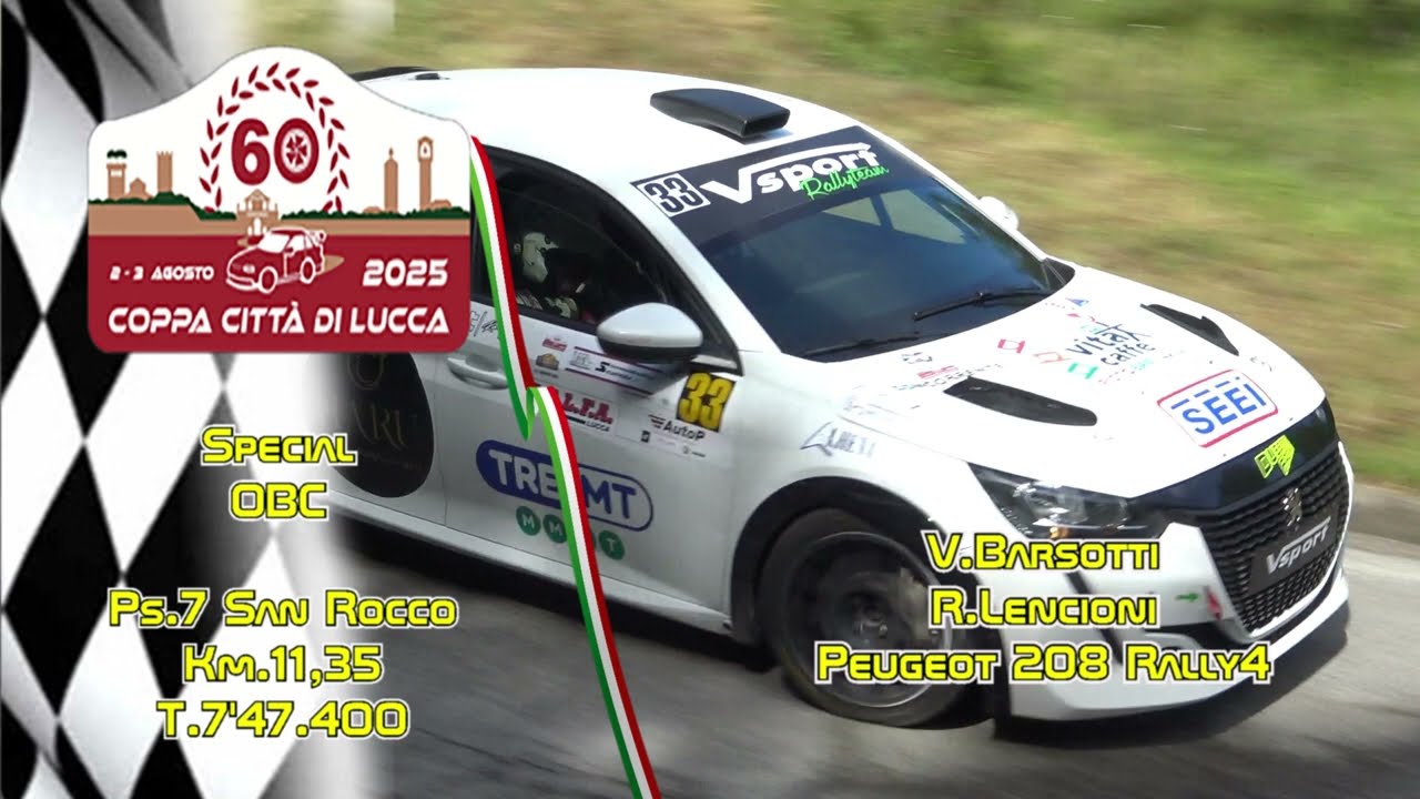 Rally Coppa Città di Lucca 2025 OBC Barsotti Lencioni Ps7 San Rocco