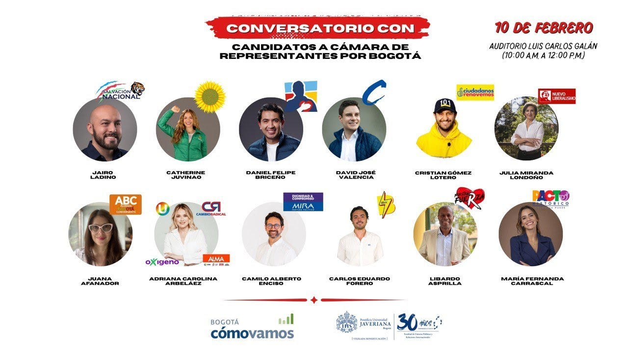 Conversatorio con Candidatos a la Cámara de Representantes por Bogotá