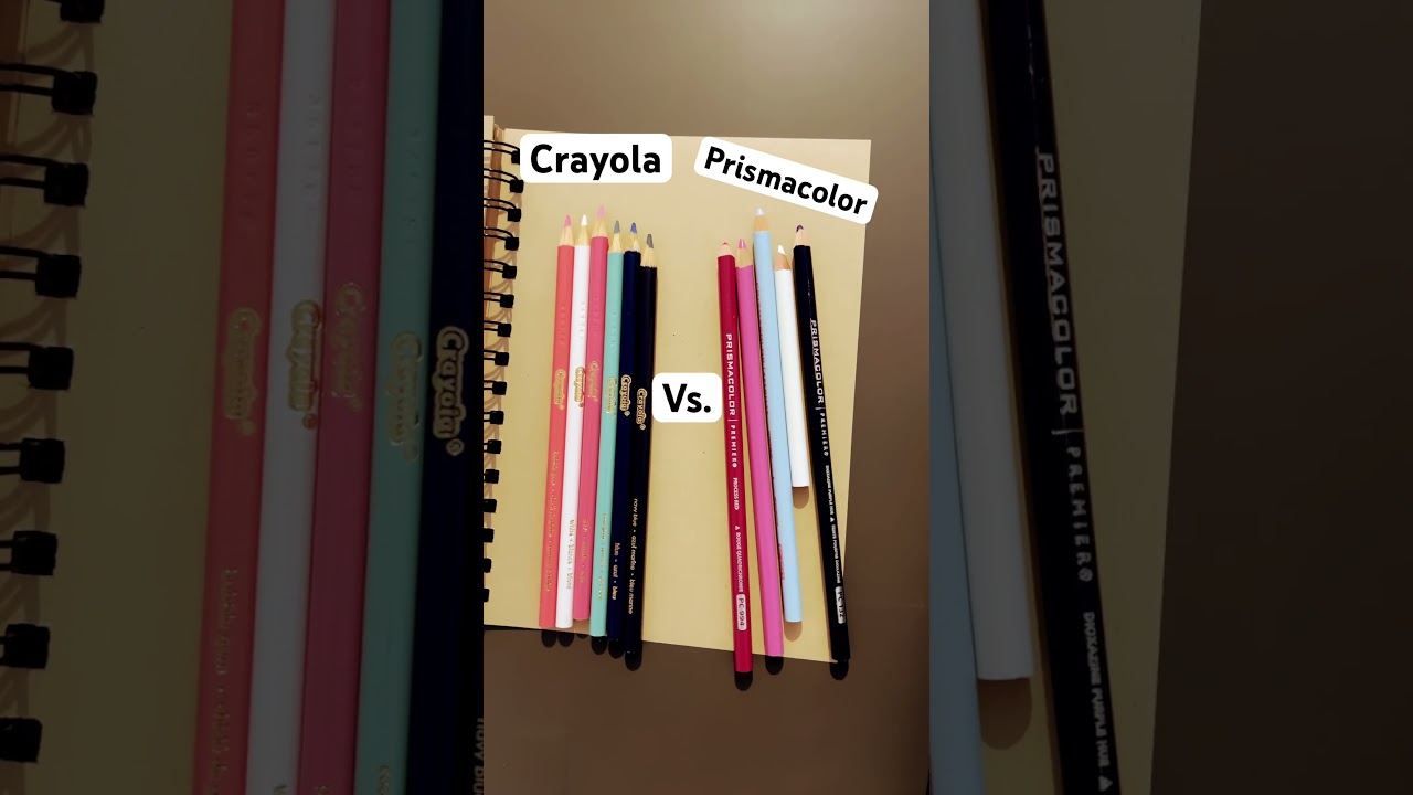 Crayola vs Prisma color colored pencils Cheap vs. expensive art