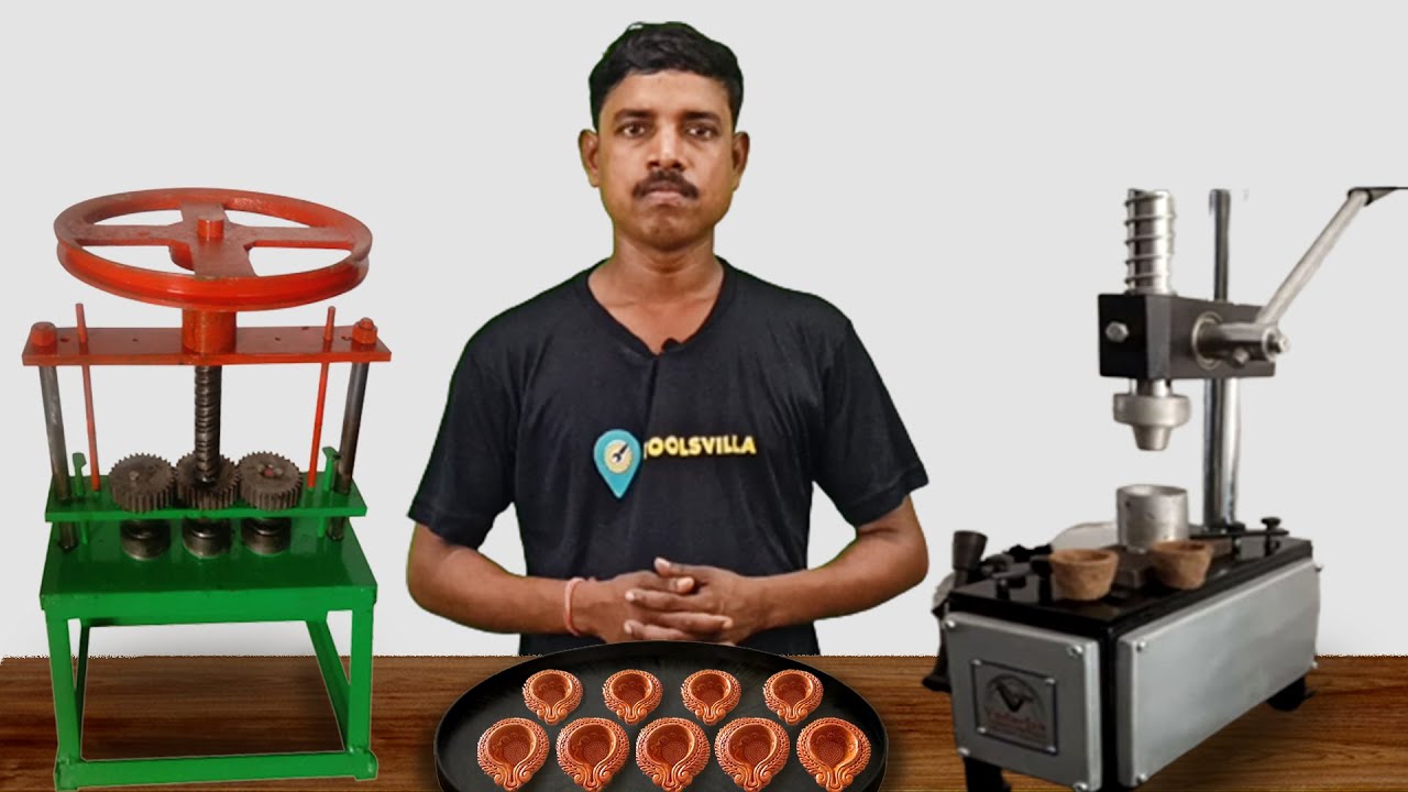 Diya Making Machine | गोबर और मिट्टी से दीपक बनाने वाली मशीन | Diya Machine | Toolsvilla
