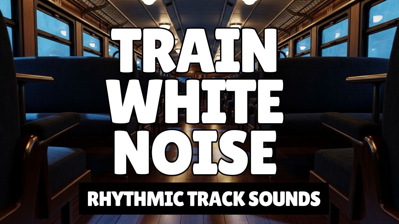 Midnight Train Ride 🚆 Interior Ambience With Rhythmic Track Sounds For Sleep & Focus (10 Hours)