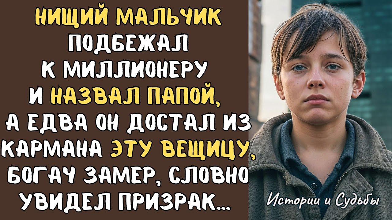 НИЩИЙ мальчик подошел к МИЛЛИОНЕРУ и назвал ПАПОЙ, а едва достал из кармана ЭТУ вещицу, богач замер…