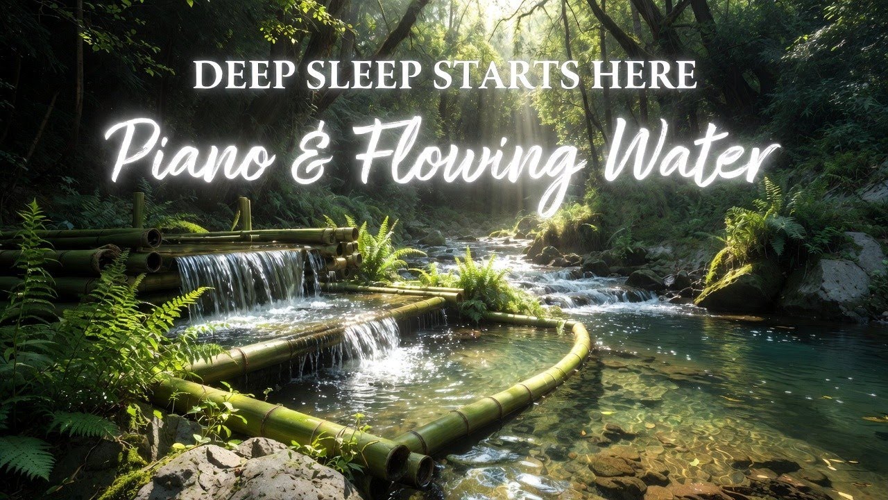 Soft Piano with Gentle River Nature 🌊 Meditation Music for Calm Mind
