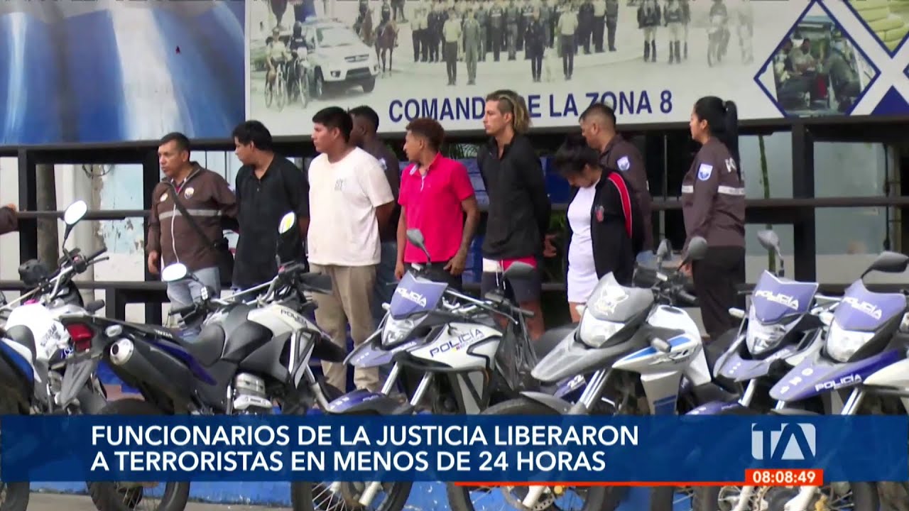 Funcionarios de la justicia liberaron en menos de 24 horas a un grupo de terroristas