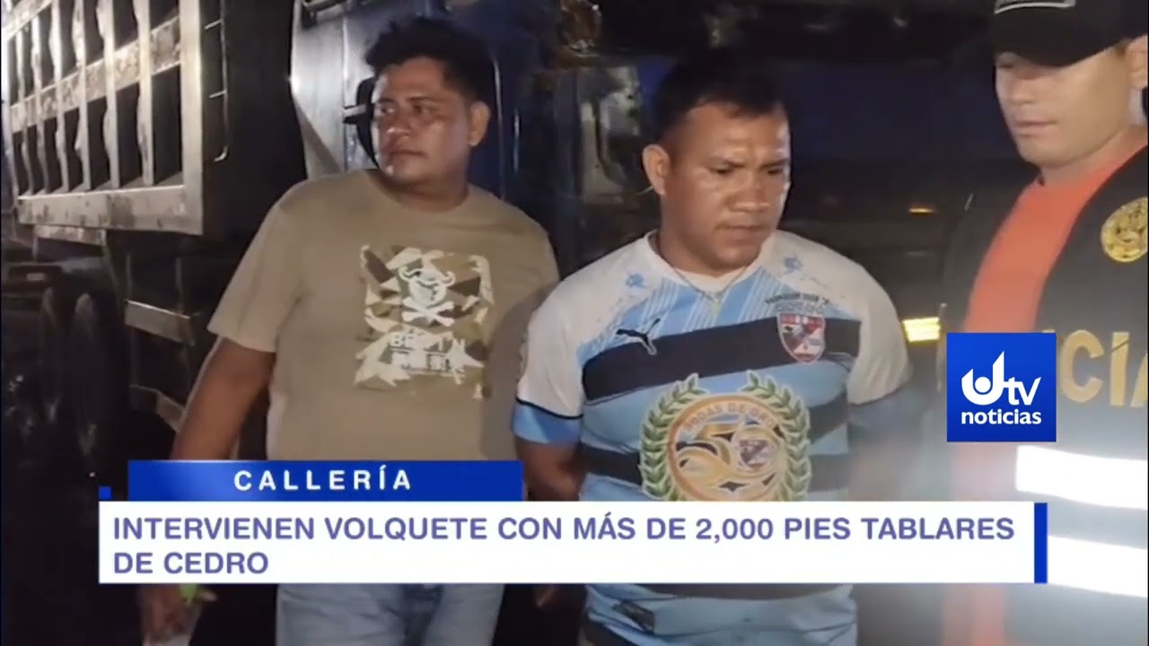 INTERVIENEN VOLQUETE CON MÁS DE 2,000 PIES TABLARES DE CEDRO