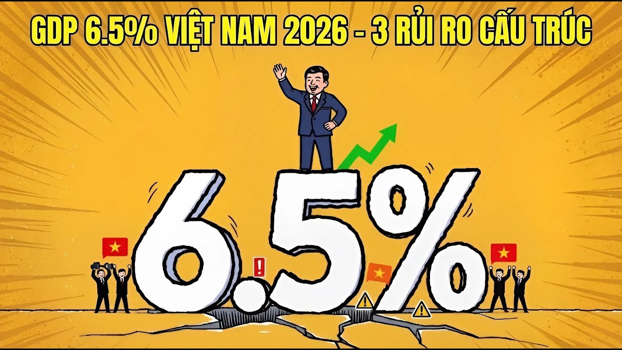GDP Việt Nam 2026: 6.5% Tăng Trưởng Hay Bẫy Kinh Tế? 3 Rủi Ro Cần Biết