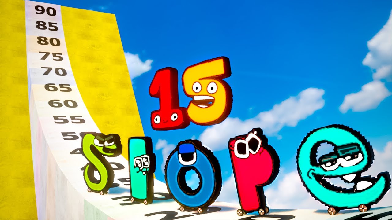 Small Alphabet Lore A-Z & Number Lore CARS 1-26 VS Dangerous SLOPE | TEARDOWN