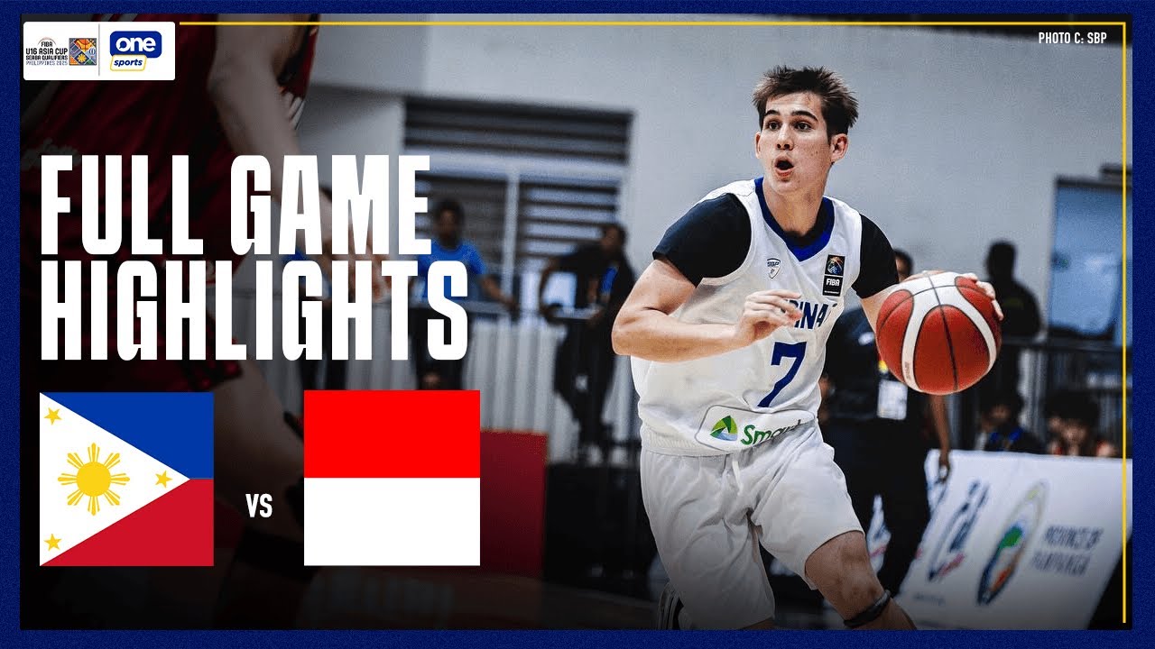 PHILIPPINES vs. INDONESIA | FULL GAME HIGHLIGHTS | FIBA U16 ASIA CUP SEABA QUALIFIERS