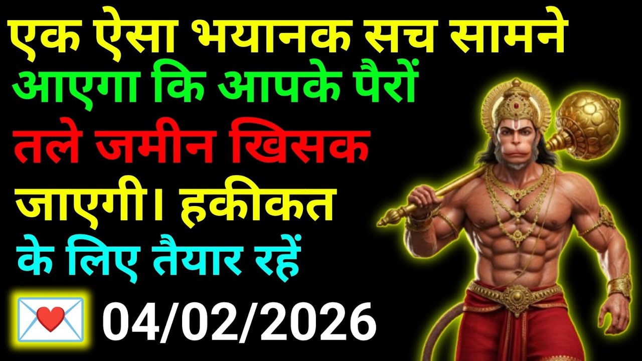 ✅04 February 2026 ka Hanuman Ji ka message || Today Hanuman sandesh || universe message