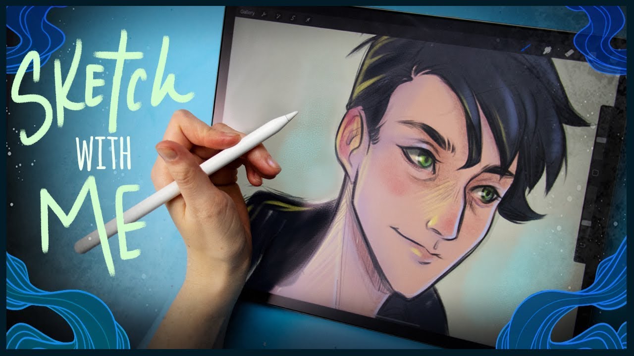 Real Time Sketching • Drawing Guys + Playing with Procreate