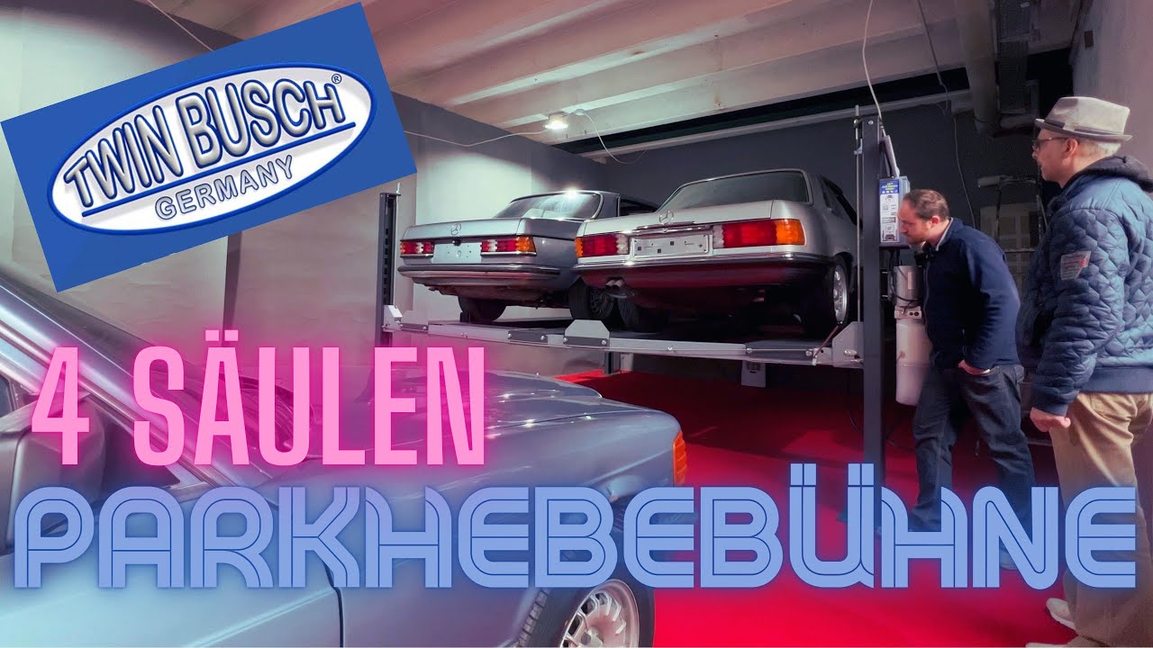 Unsere Twin Busch 😱  4 Säulen Doppelparkhebebühne 💥 TW436PD2 #werbung