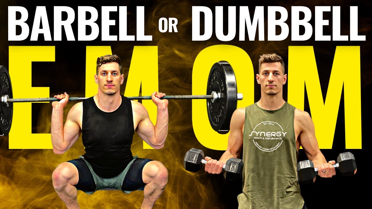 BARBELL OR DUMBBELL EMOM WORKOUT AT HOME