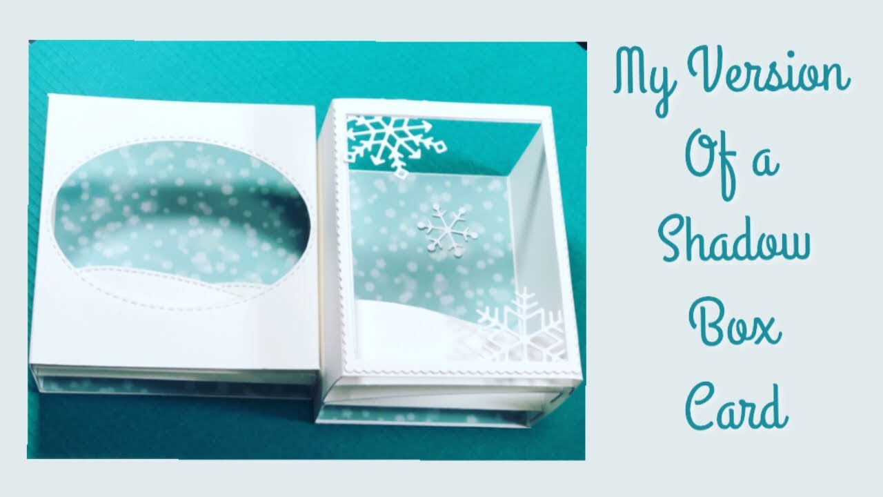 A2 size shadow box card with measurements