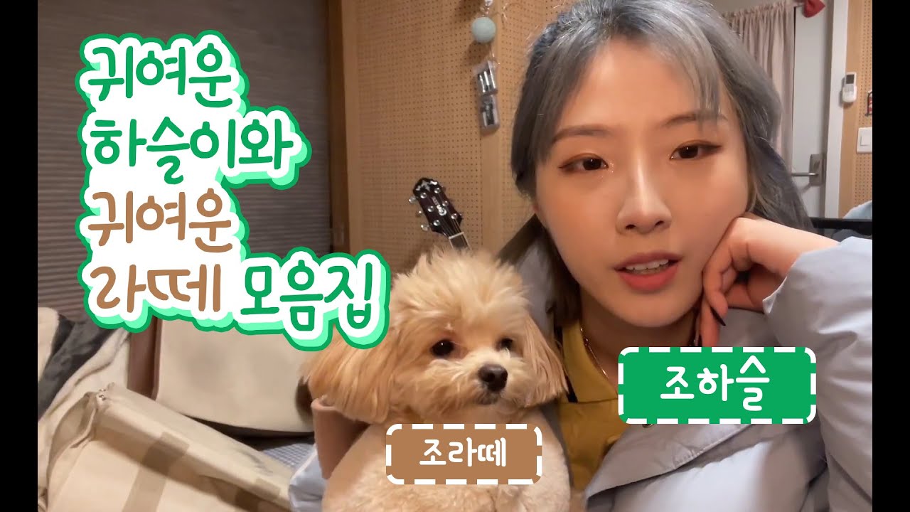 [이달의소녀 :: 하슬] 귀여운 하슬이가 키우는 귀여운 라떼 모음