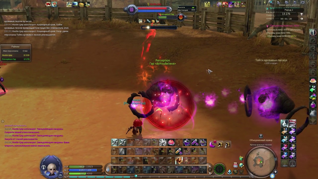 Aion 5.6 PVP Gunner vs Spiritmaster (Hustin)