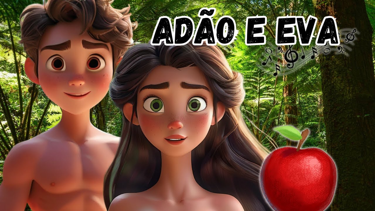 A História de Adão e Eva para Crianças | Música Gospel Infantil Animada