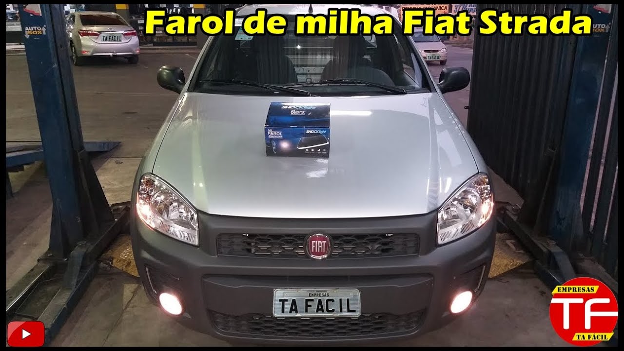 Como instalar farol auxiliar de milha na pick-up Fiat Strada