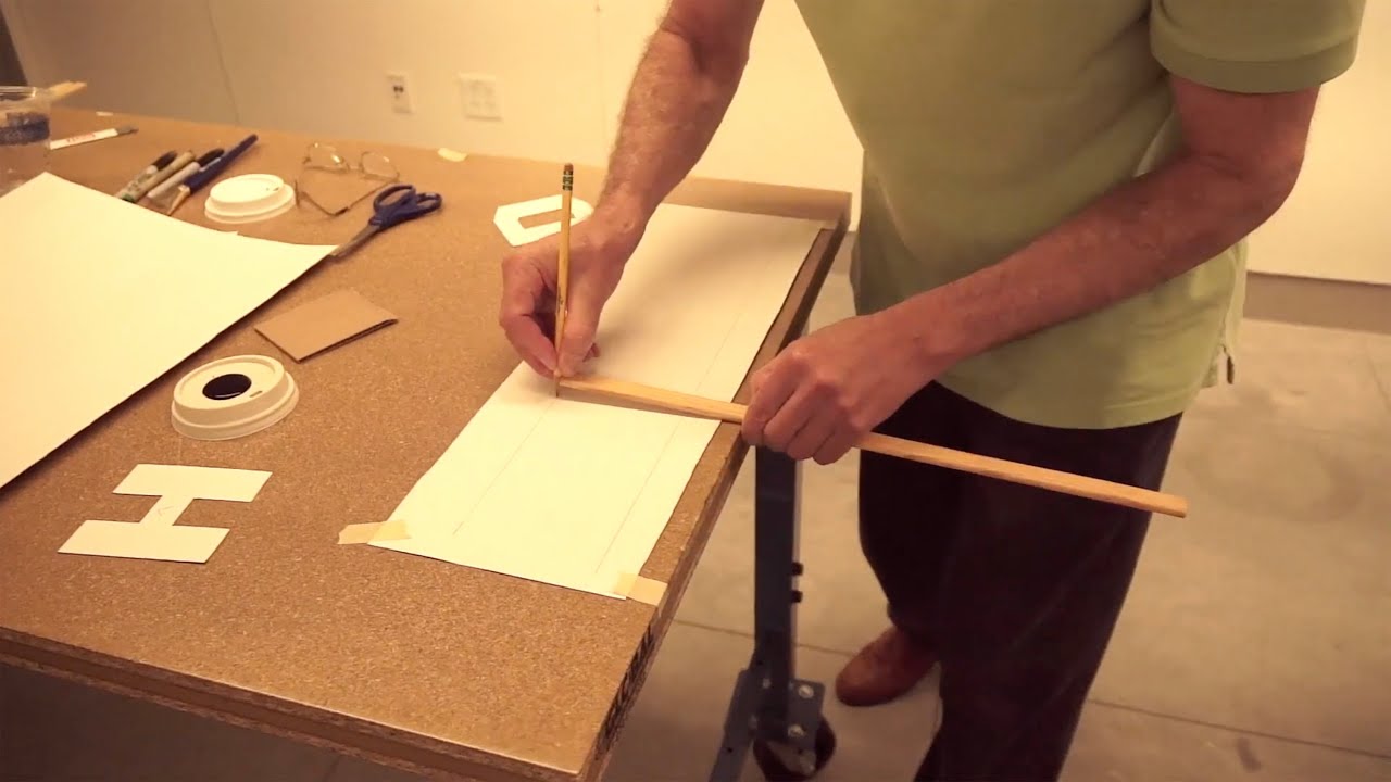 John Downer Demonstrates Scribing & Cut-In Half Block - 2017 Aug. 23 @ MassArt - Boston, Mass.