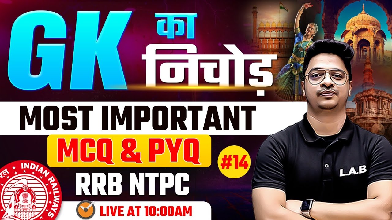 RRB NTPC 2024 | RRB NTPC GK GS Classes by Aman Sir | RRB NTPC GK GS Previous Year Questions
