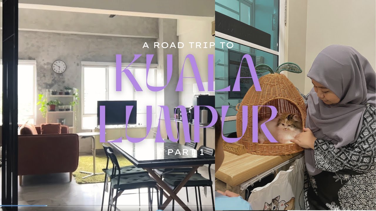 KL Trip p1|play with cats at Ragdoll Catfe, stay at industrial design AirBnb