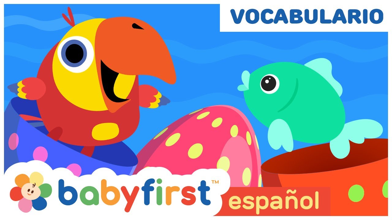 Nuevas palabras y colores con Larry Huevos Sorpresa | Conociendo los Animales | Babyfirst español