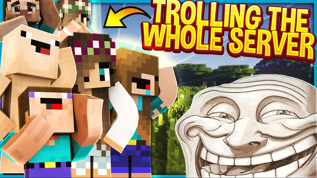 TROLLING THE WHOLE SERVER! (Minecraft Trolling)