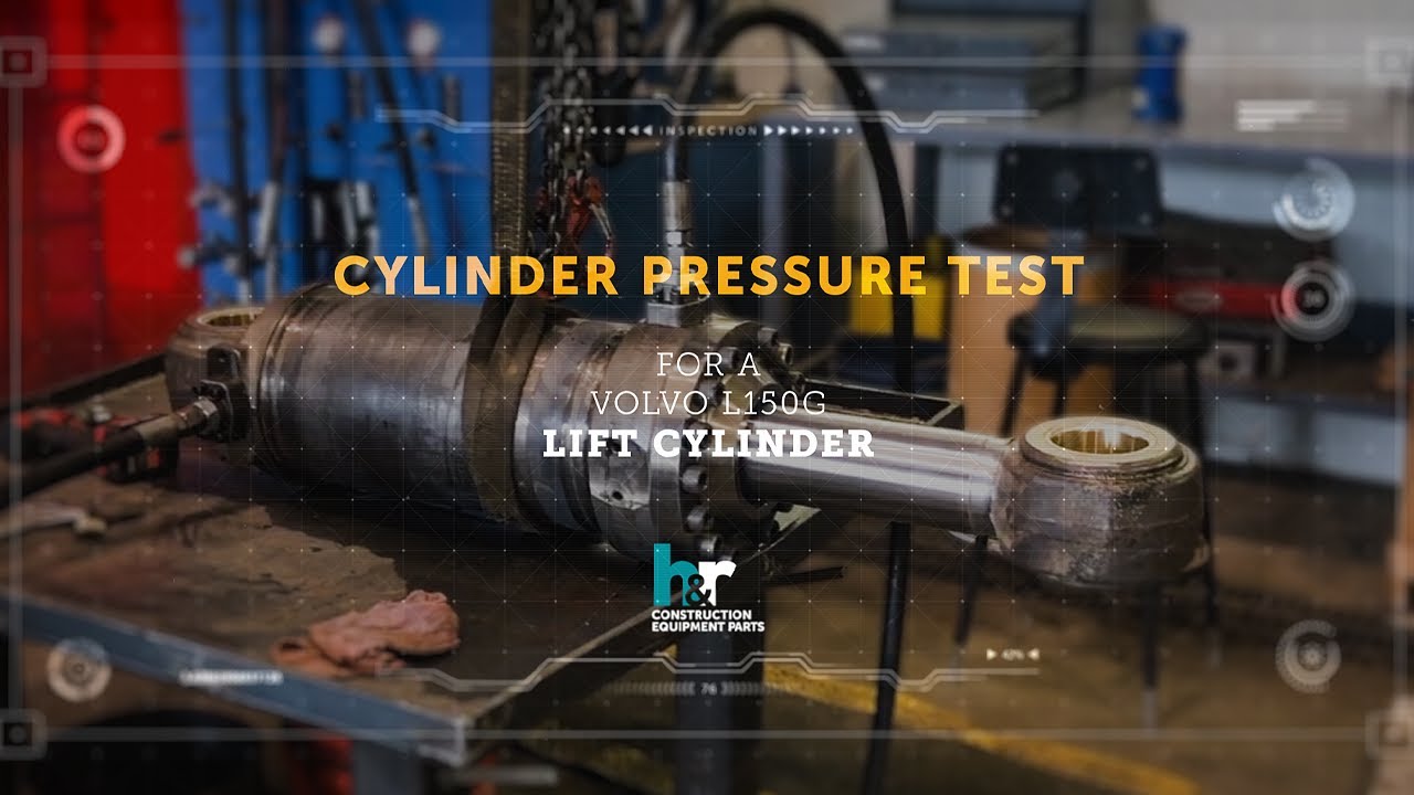 Hydraulic Cylinder Pressure Test: Volvo L150G Lift Cylinder