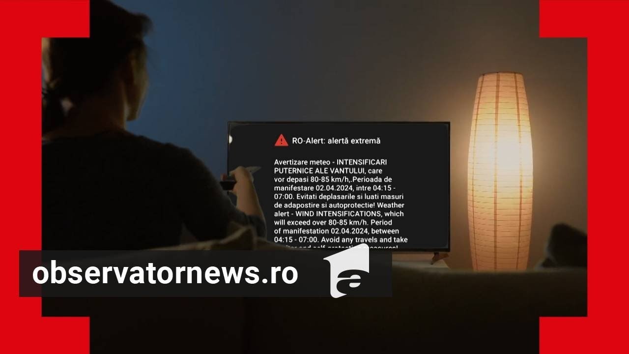 Mesajele RO-ALERT ar putea fi transmise şi pe televizor, e-mail şi SMS
