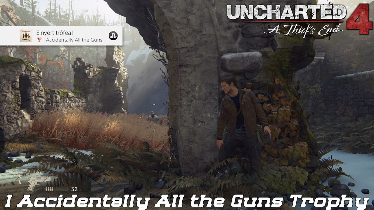 Uncharted 4: A Thief's End - I Accidentally All the Guns Trophy