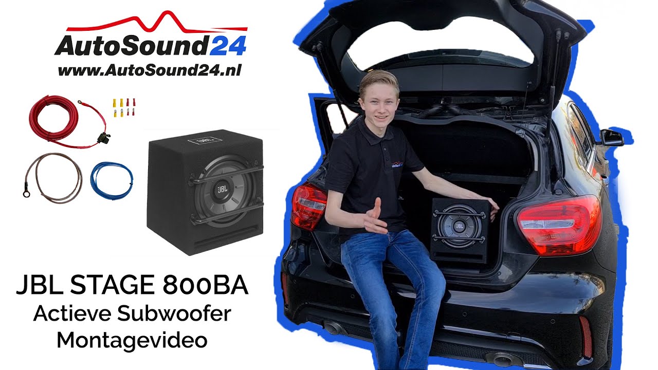 JBL Stage 800BA Actieve Subwoofer Installeren | Mercedes Benz A- Klasse W176 | AutoSound24