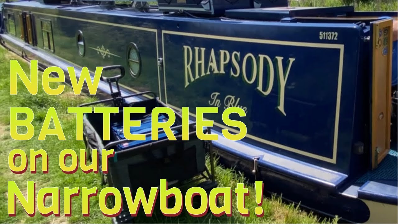 NARROWBOAT Living - Fitting NEW BATTERIES! Ep42