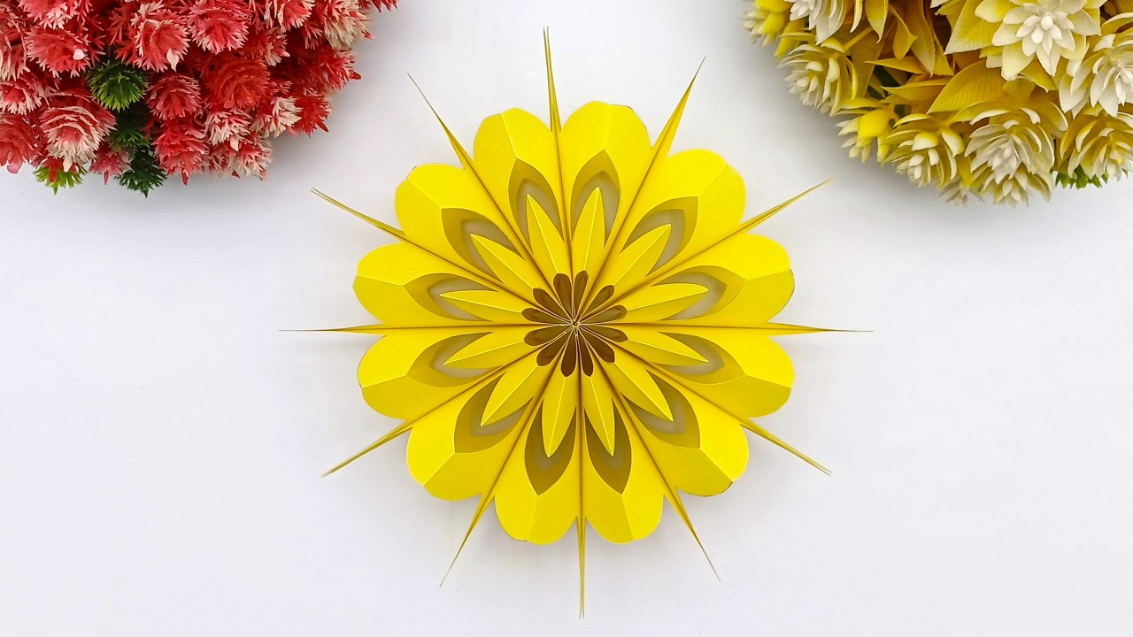 😍 This Easy Paper Cutting Snowflake Will Blow Your Mind! ❄️Easy Paper Crafts