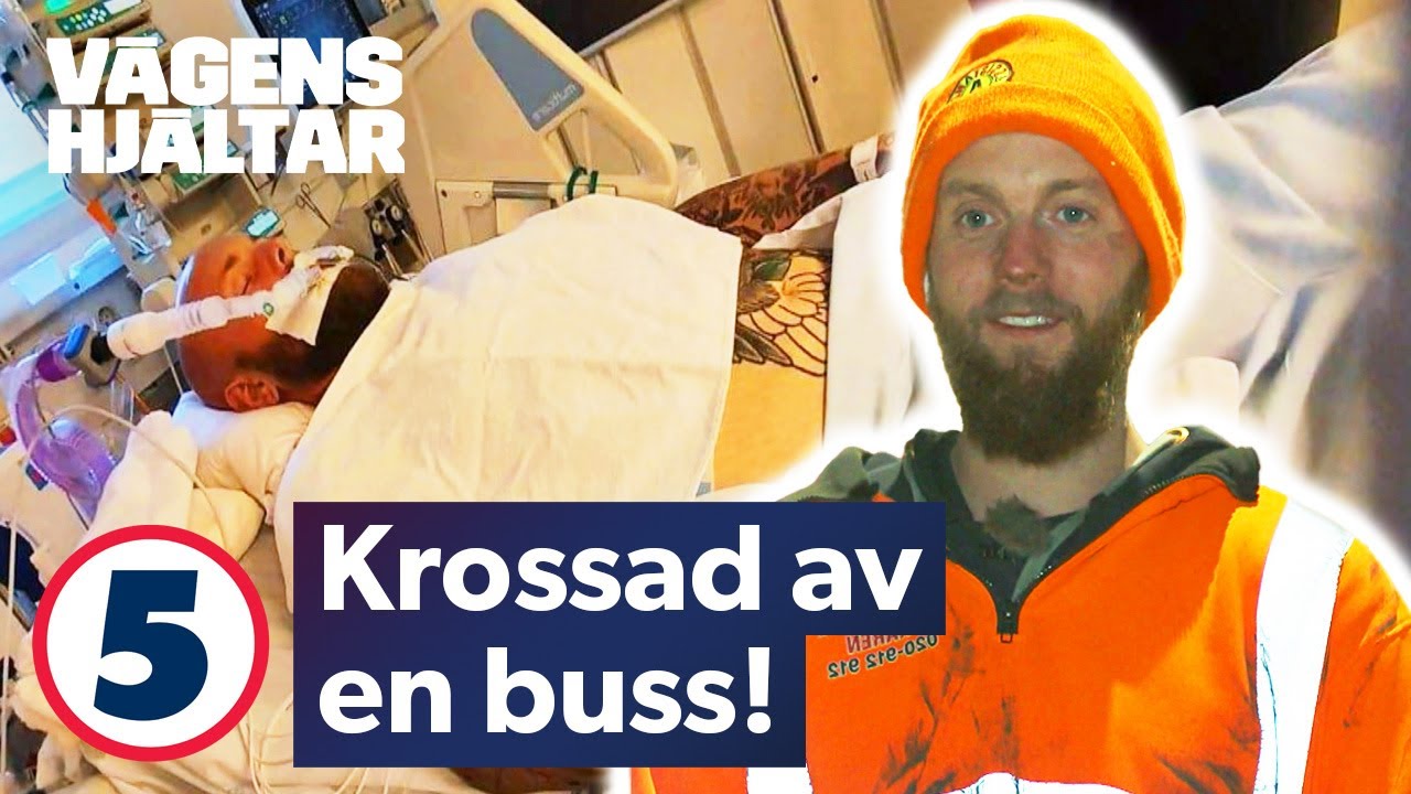 Patrik var nära att mista livet när han blev krossad av en buss | Vägens Hjältar | Kanal 5 Sverige