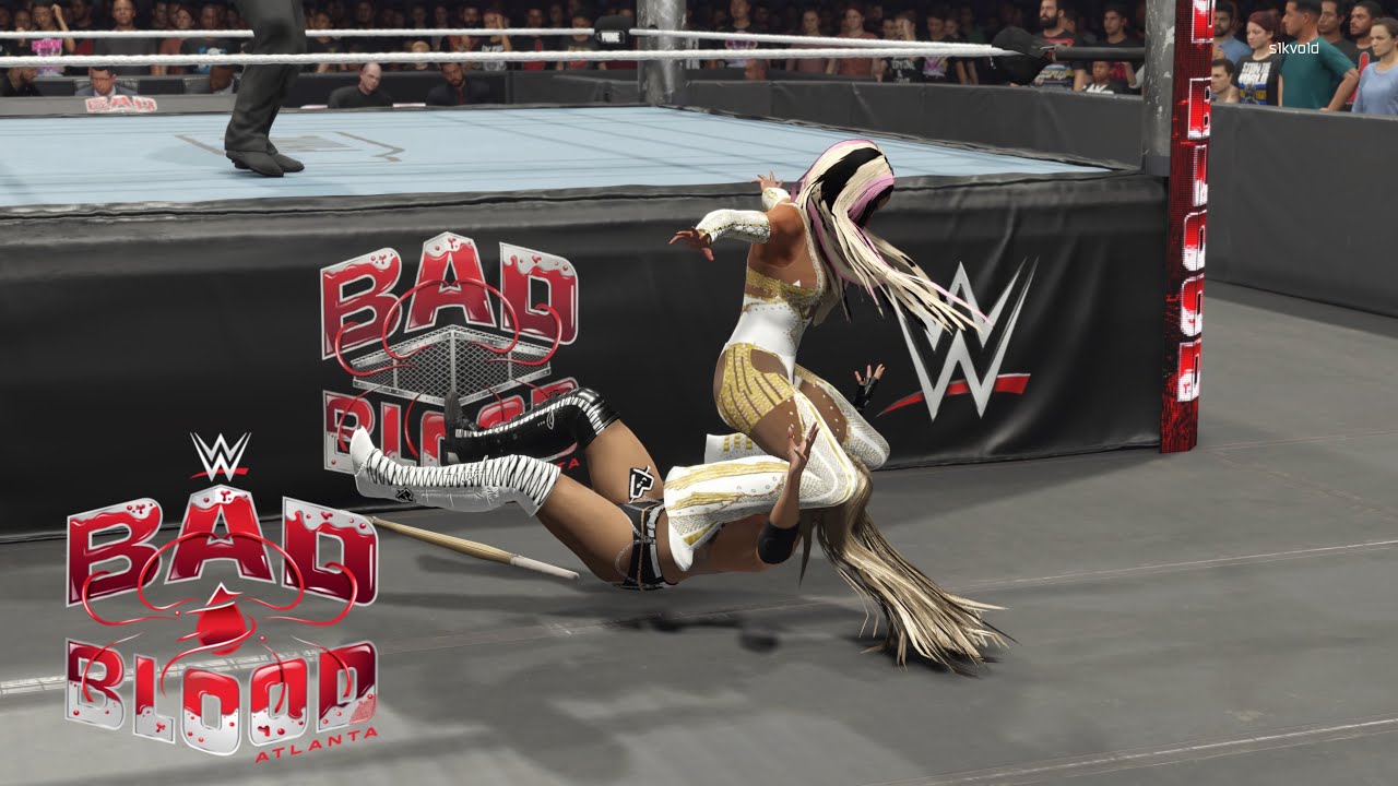 WWE 2K25 BAD BLOOD Liv Morgan VS Mercedes Mone | Falls Count Anywhere | WWE Undisputed Championship 