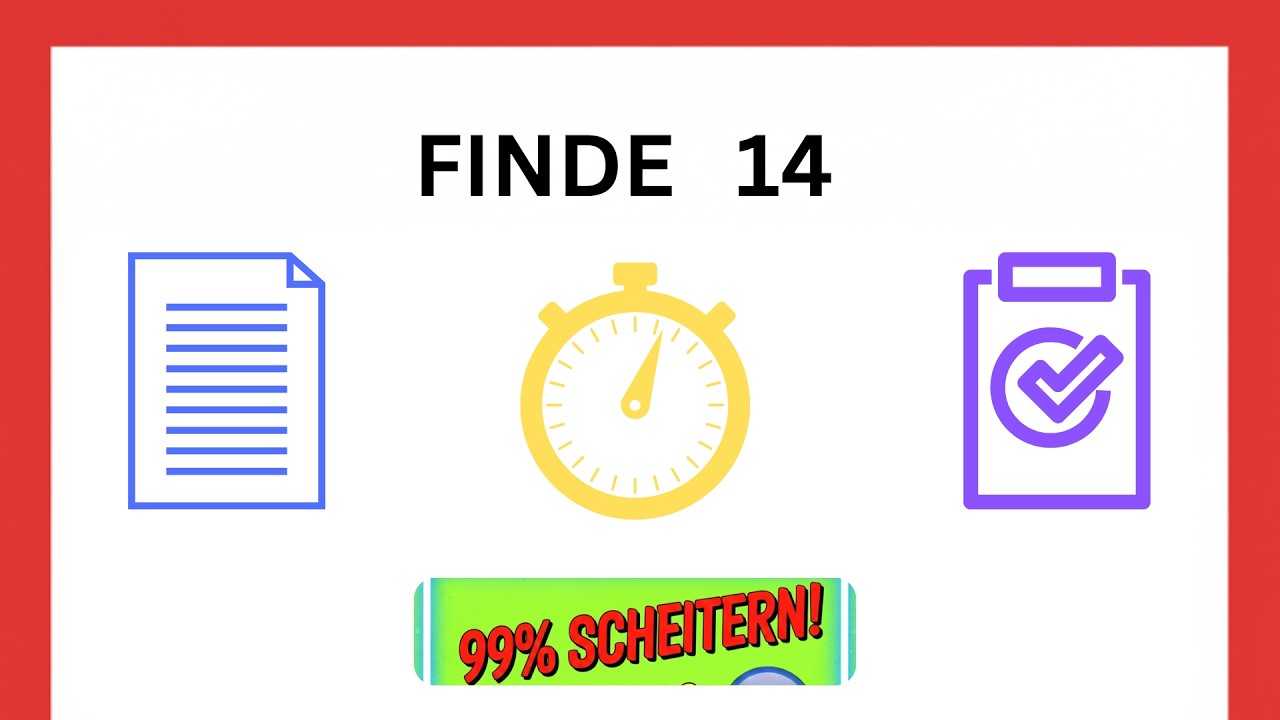 Suchrätsel: Kannst du die 14 unter allen Zahlen sehen?