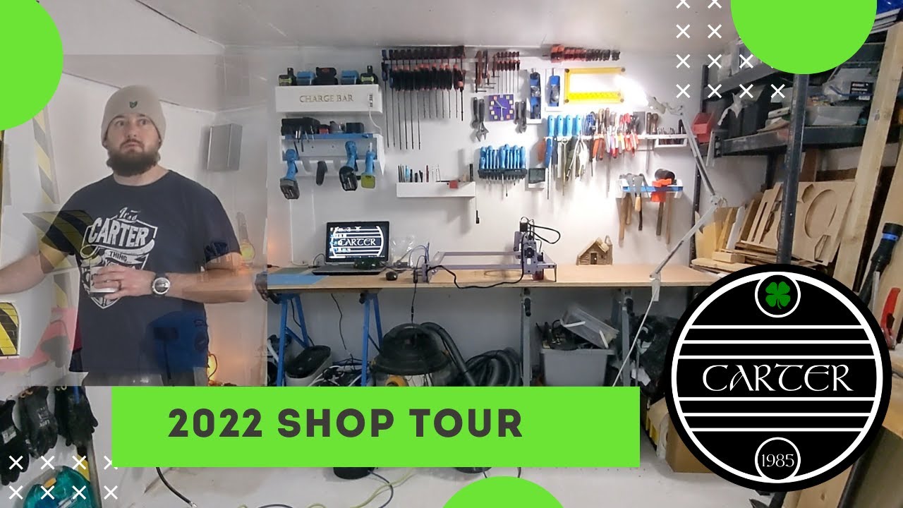 Shed tour. Small workshop. Small woodshop. Shop tour.