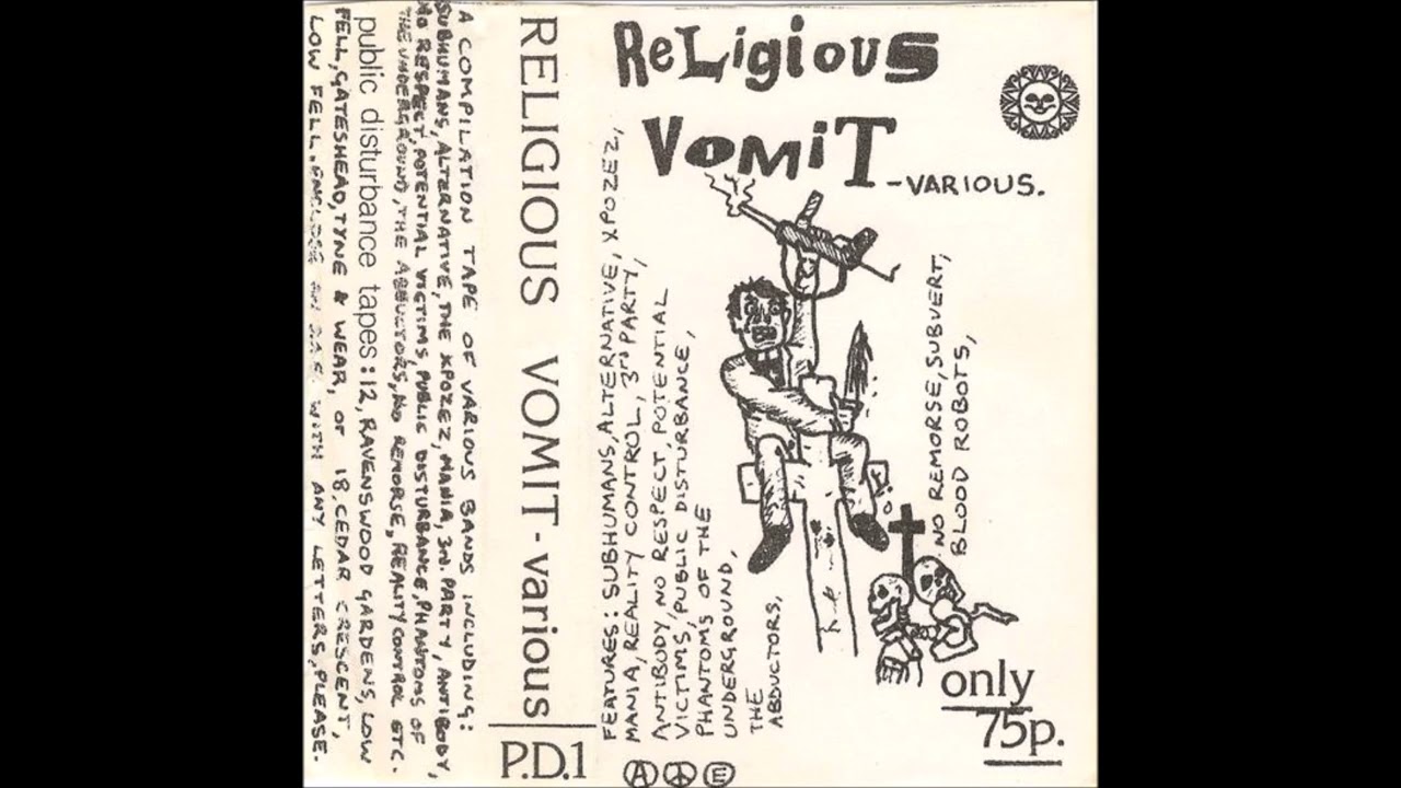 Various &ndash; Religious Vomit 1983 Anarcho Punk compilation tape