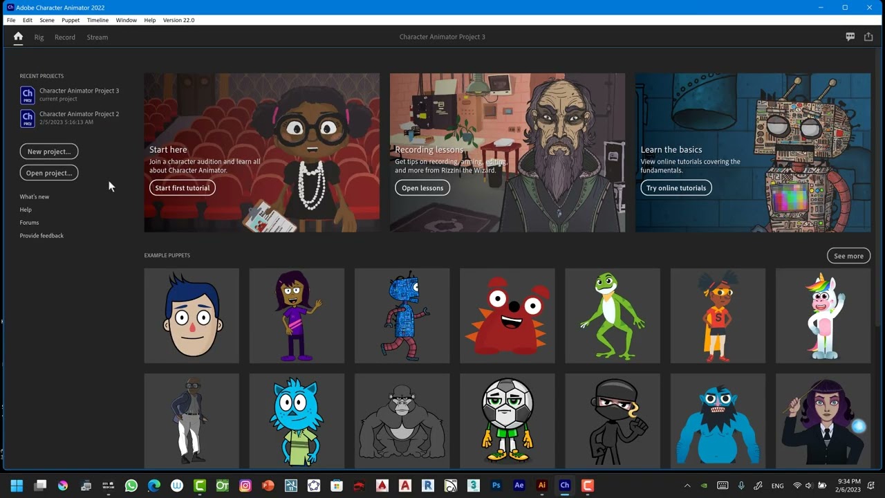 1-الحلقه الاولى من دورة انيميشن للمبتدئين باستخدام البرنامج الرائع والزكى adobe charater animator