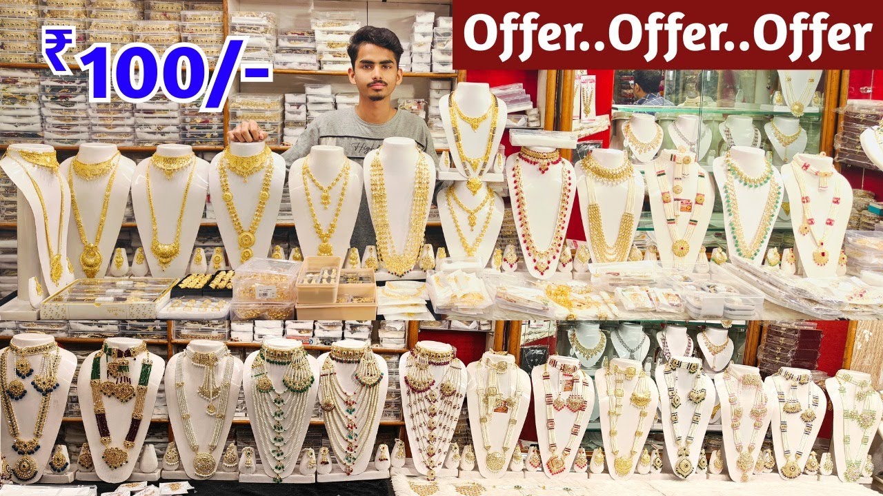 Offer..Offer..Offer.. ₹100 Gold Plated Bracelets Finger Rings Navratan CZ Jewellery Mandap Charminar