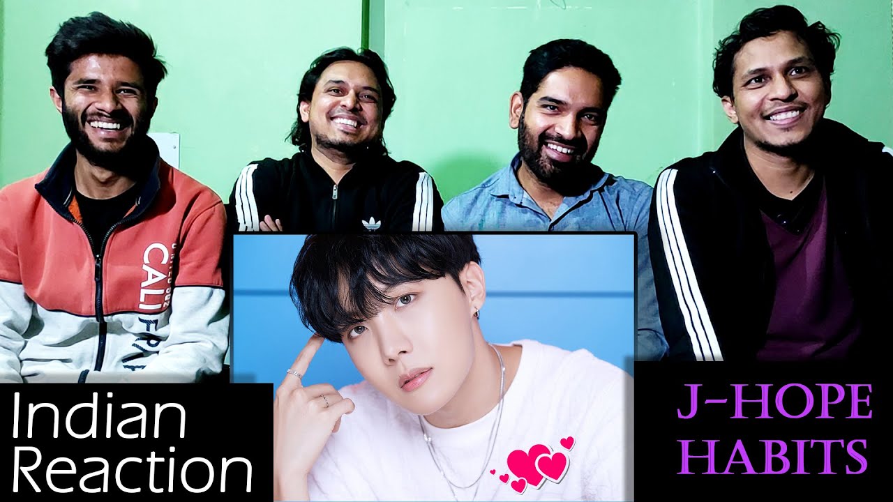 indian reaction to bts J Hope habits